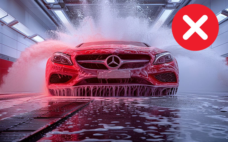 Sai lầm khi rửa xe ô tô