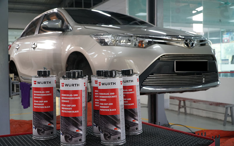 Tác dụng của sơn phủ gầm ô tô