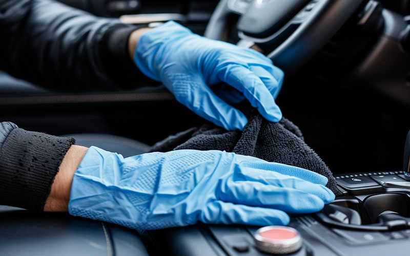 vệ sinh nội thất ô tô tại nhà